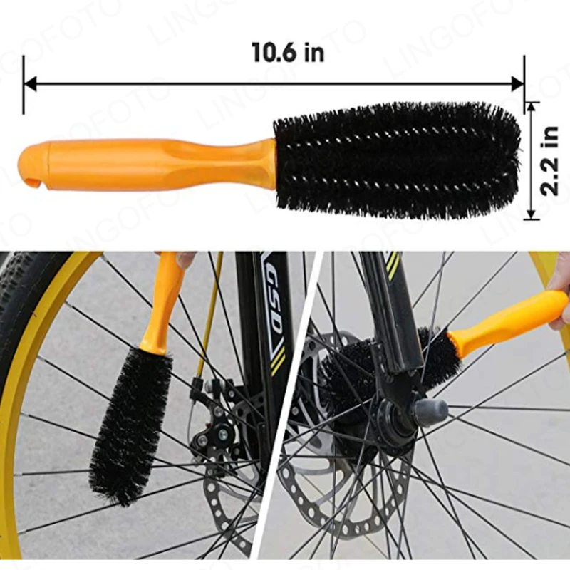 Bike Chain Cleaning Tool Set - Bicycle Scrubber Brush Set for Clean And Maintained Chain