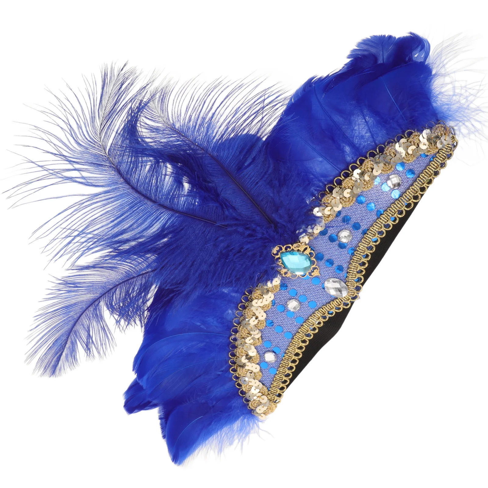 

Colorful Headpiece Flapper Headband Adjustable Fit for Halloween Christmas Carnival Tea Party Accessories