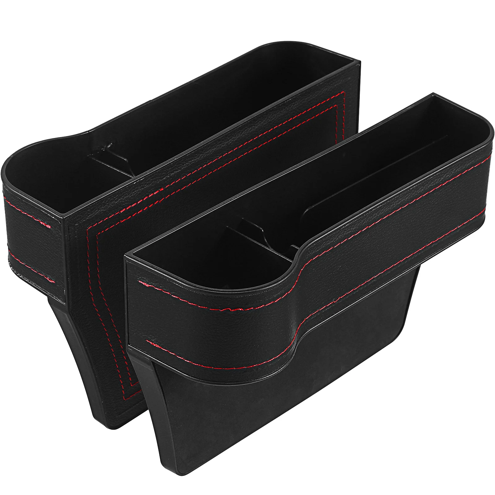 

2 Pcs Car Seat Storage Box Crevice Filler Blocker Cup Holder Inserts Between Seats Front Organizer Gap Side Gaps Cars