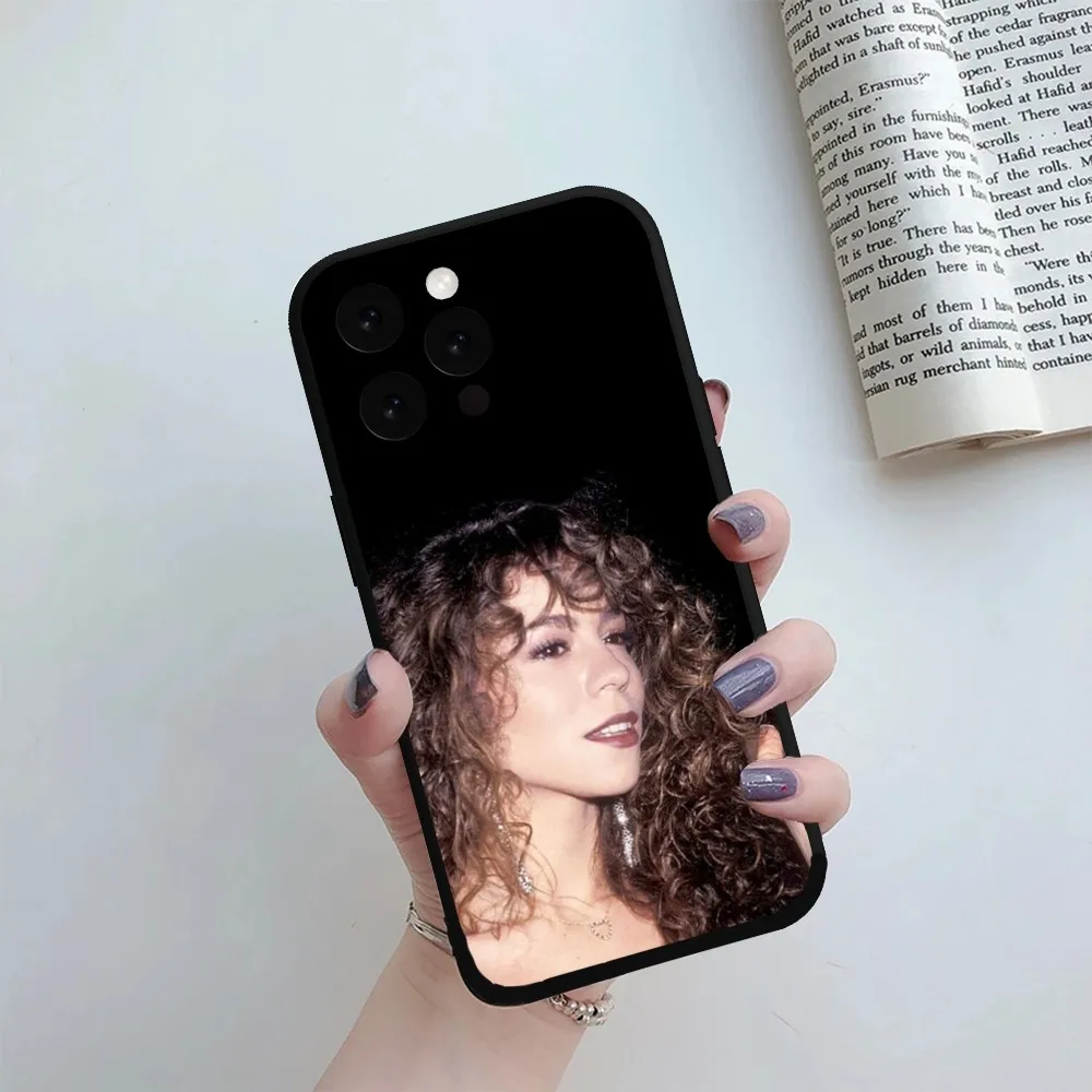 Funda de teléfono Mariah Carey Singer, carcasa para iPhone Mini 11 12 13 14 15 Pro XS Max X Plus SE XR