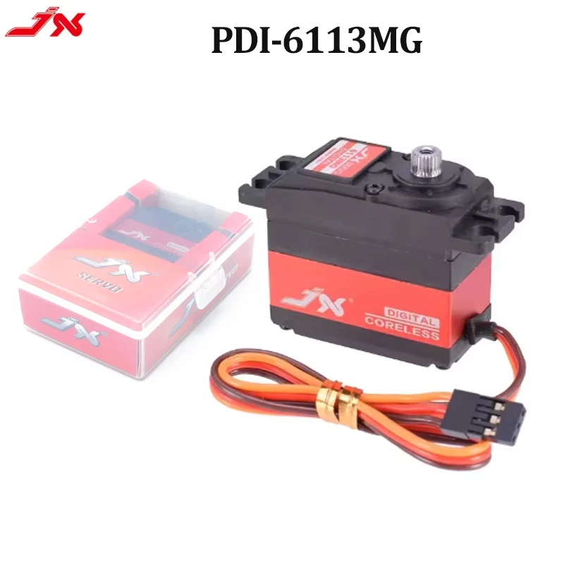 JX RC Servo PDI-6113MG 13KG 0.103sec High Torque Metal Gear Coreless Standard Digital Servo Motor for RC Airplane Aircraft Parts