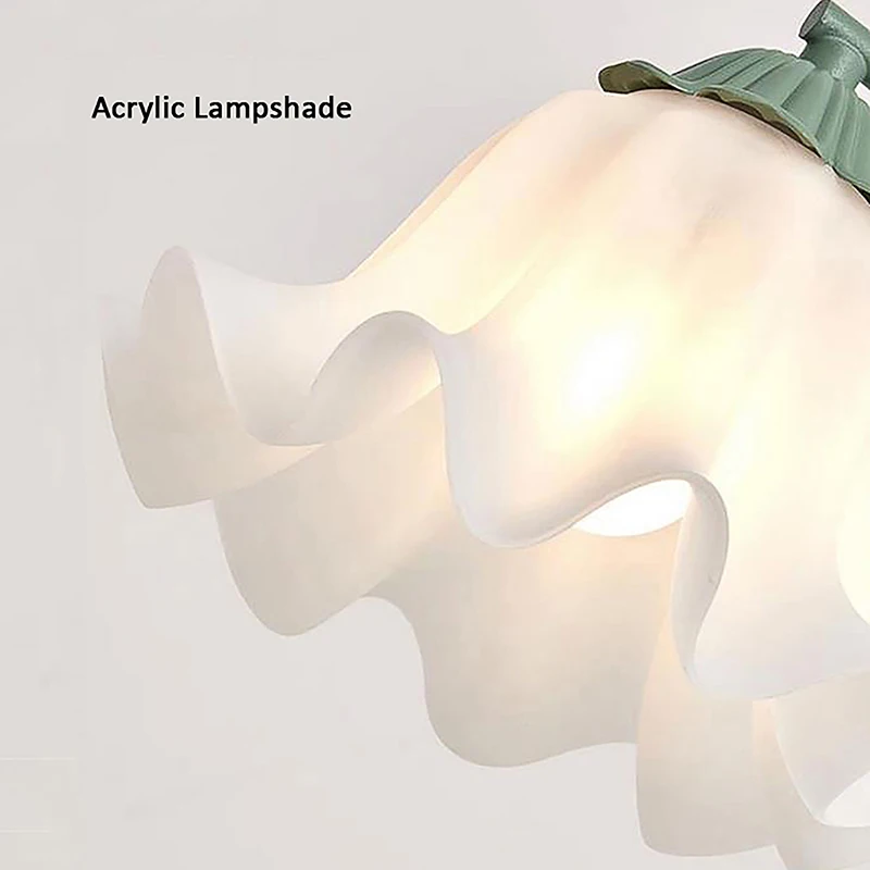Orchid Shaped Acrylic Lamp Shade E27 Frosted Diffuser for Chandelier Wall Lights  Restaurant Bedroom DIY Lighting ﻿