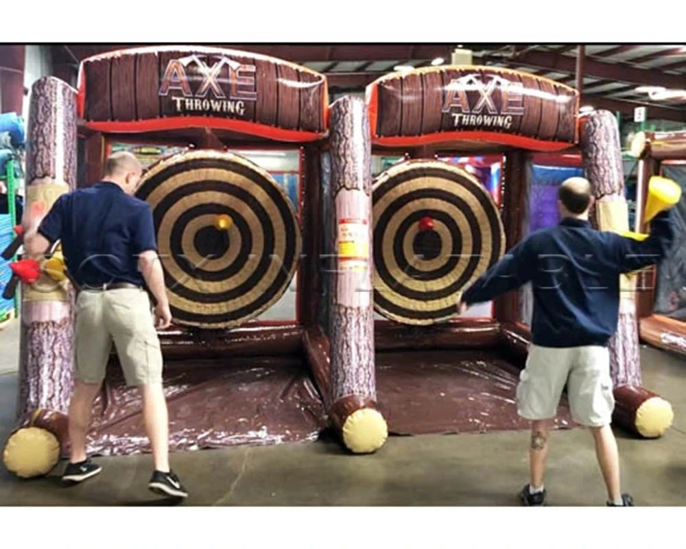 Dart Sticky Cage Rushed Interactive Competition Inflatable Axe Throwing Games Carnival Sports Athletic Target Shoot Throw Toss