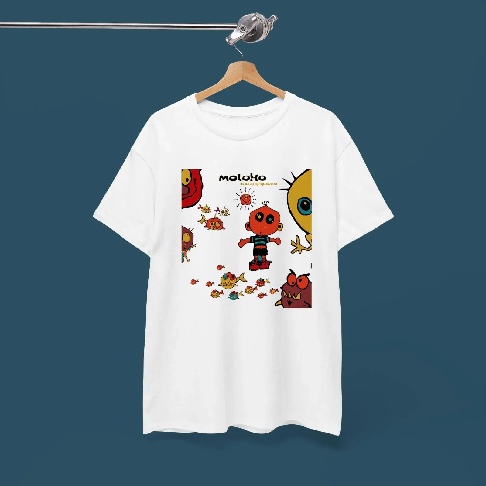 Moloko Band T Shirt Electronic Triphop Music Bjork Portishead Belly vintage Washed Stretched designer clothes Slightly graphic