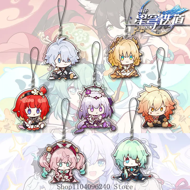 

Honkai: Star Rail Phainon Mydei Castorice Tribbie Anaxagoras fengjin Aglaea KeyChain Mobile Pendant Key Chain Ornament Acrylic