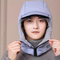 Comfortable Windproof Warm Winter Hat Neck Protector Cold Proof Earmuff Hat Warm Winter Ski Mask Skiing