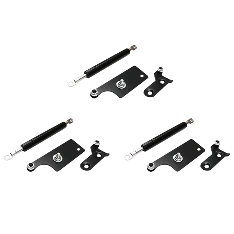 3Pcs Rear Tailgate Board Slow Down Support Rod Lift Strut Gas Shock Damper For Toyota Hilux GUN125 Revo 2015-2019-AS55