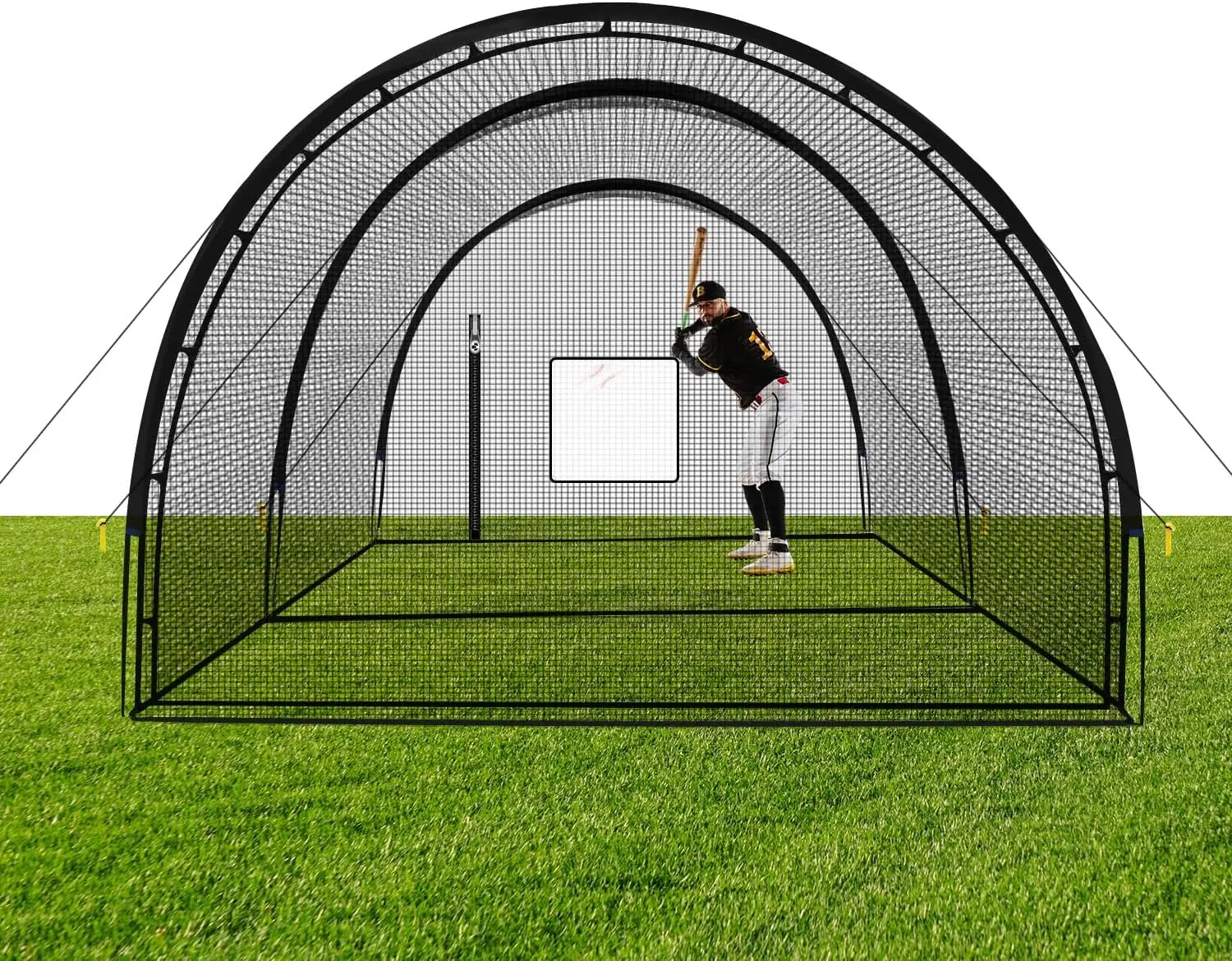 Baseball Batting Cage Net - Batting Cages for Backyard 22x12x8ft Portable Baseball and Softball Batting Cages