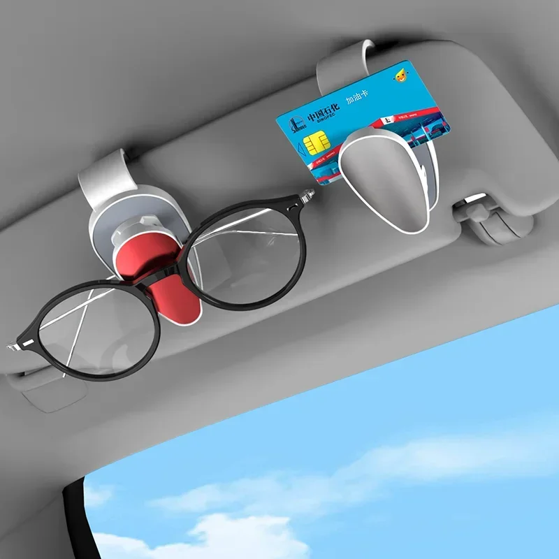 

Universal Car Auto Sun Visor Glasses Box Sunglasses Clip Card Ticket Holder Stand Fastener Pen Case Eyeglasses Car Accessories