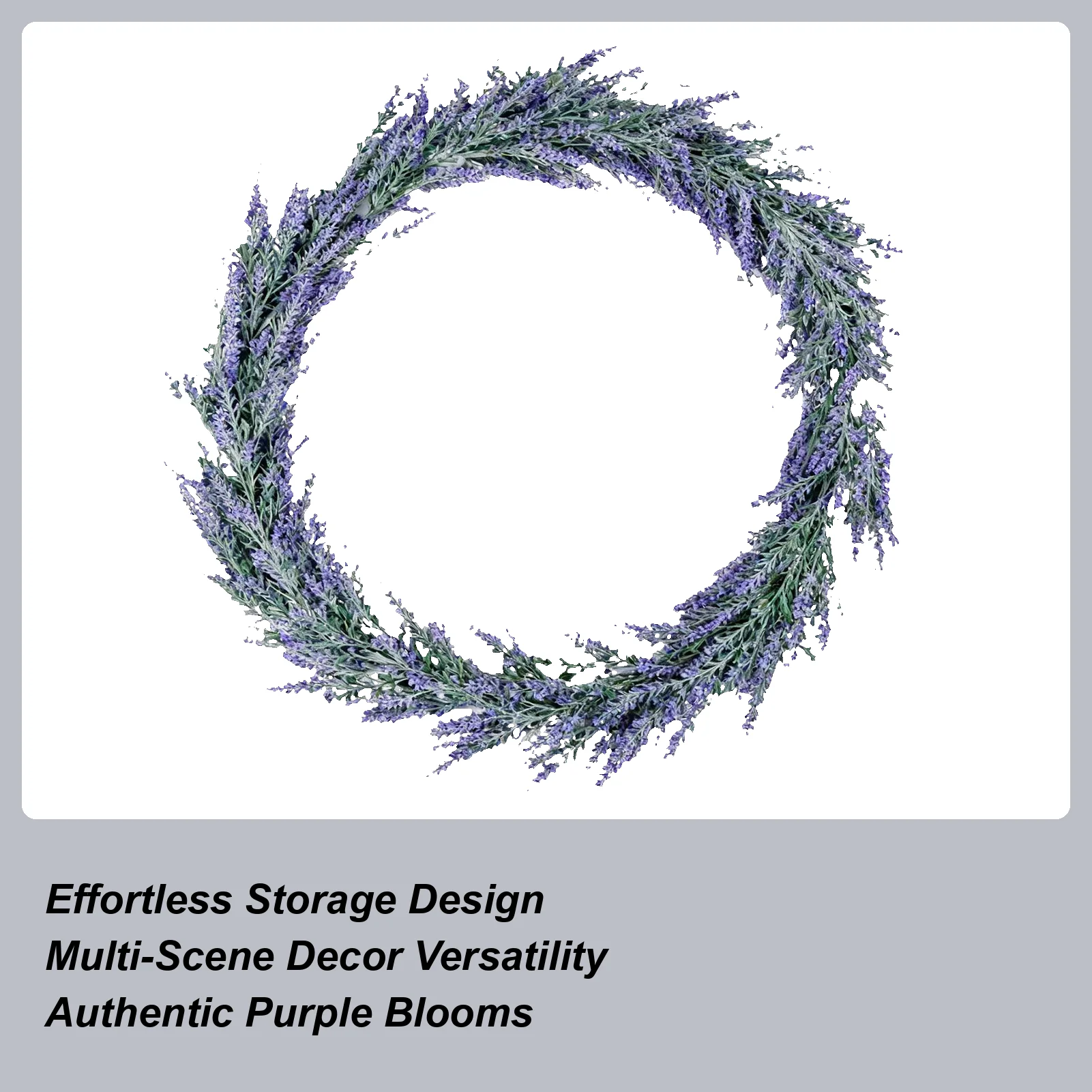 

Лавандовая гирлянда, гибкая подвесная искусственная растение, фиолетовая лаванда, искусственная гирлянда для входной двери, окна, стены, стола, лестницы