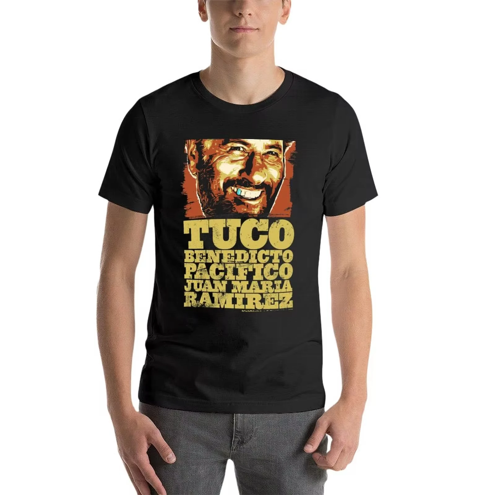 Tuco Benedicto Pacifico Juan Maria Ramirez Graphic Breathable Round Neck Loose Tees Cotton Oversized Retro Shirts For Men Tops