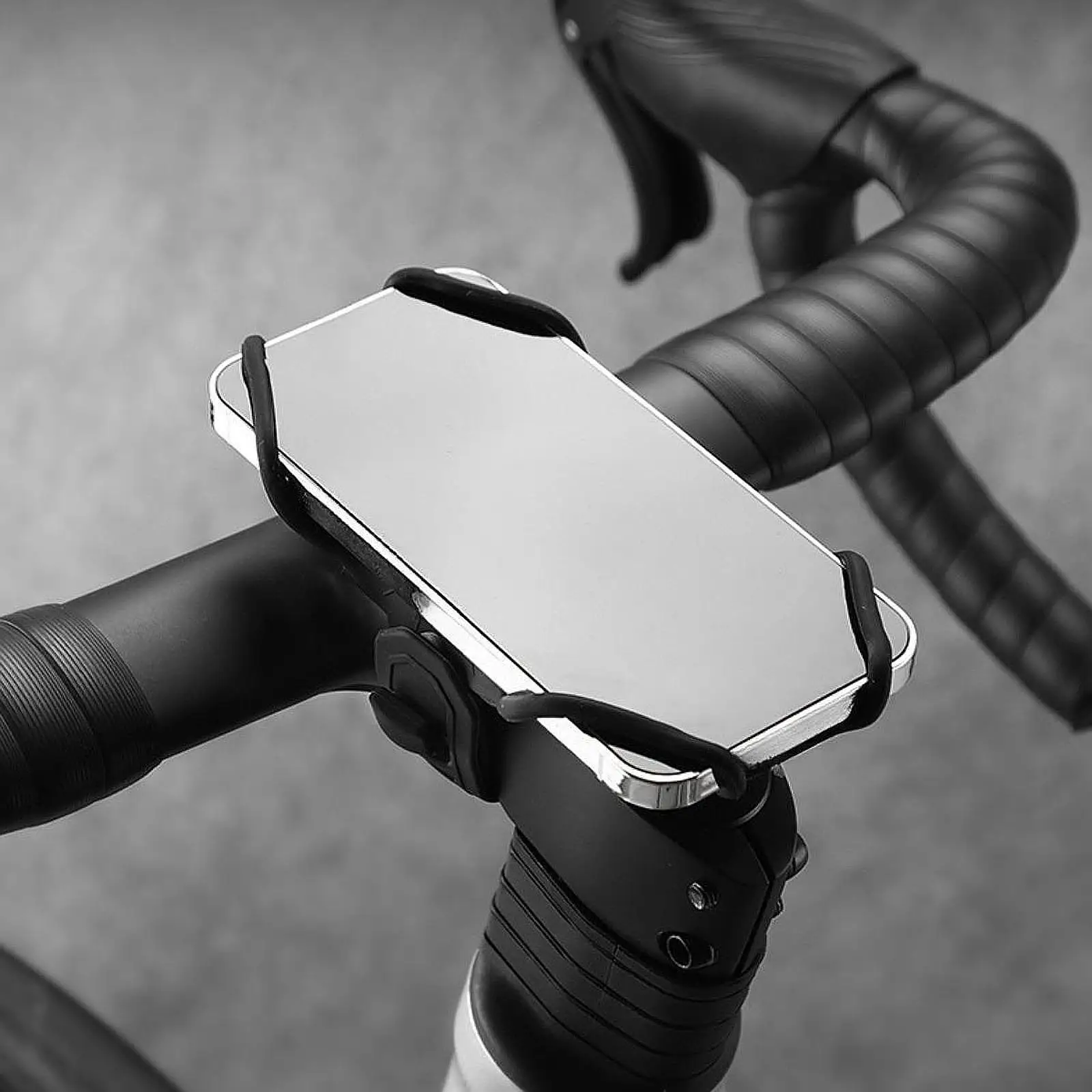 

Держатель для телефона для велосипеда Силиконовый регулируемый гладкий держатель для мобильного телефона