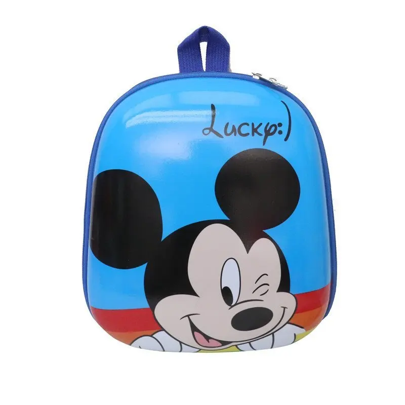 MINISO New Mickey Spiderman Cartoon Hard Shell Children's Schoolbag Kindergarten Cute Backpack Boys and Girls Eggshell Schoolbag