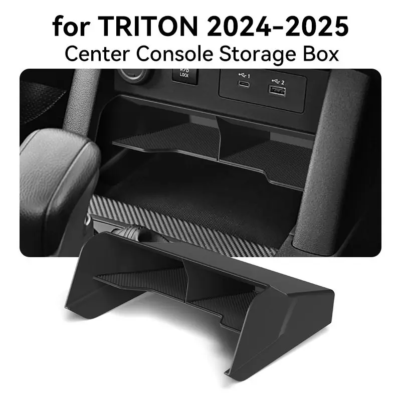 

Auto Interior Modified Central Console Storage Tray Interior Organizer Parts For 2024-2025 Mitsubishi L200 Triton