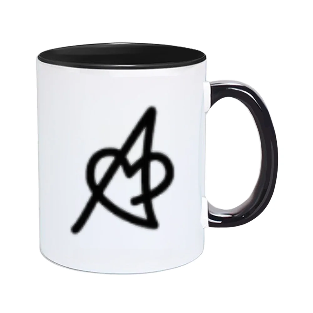 11oz Ceramic Coffee Mug with Unique Abstract Symbol Print Tableware for Home Party Christmas Holiday Present Outdoor Activities