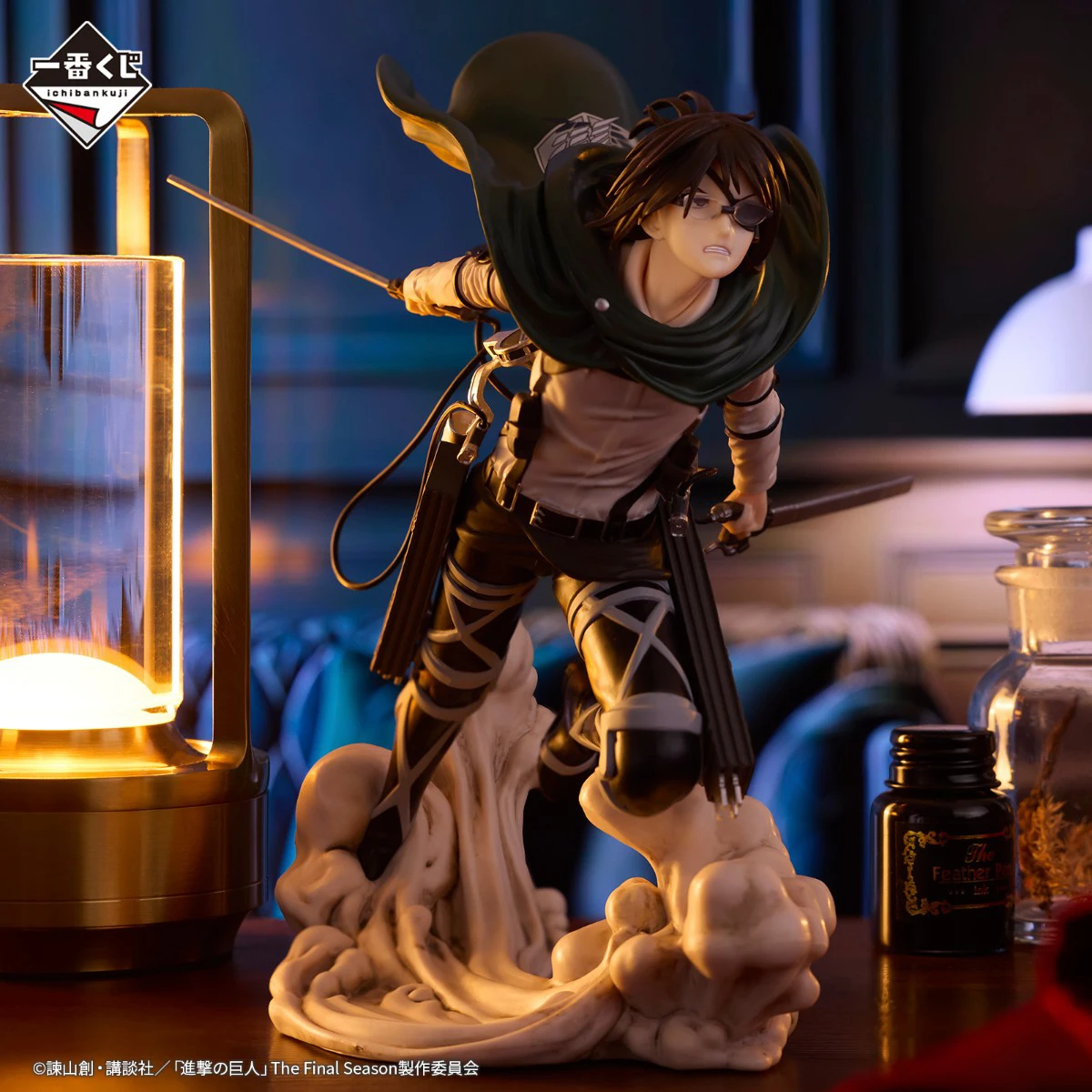 Originale Bandai Ichiban Kuji Shingeki No Kyojin La stagione finale Shuubi No Kyojin Mikasa Eren Armin Levi Hange Kabe No Kyojin