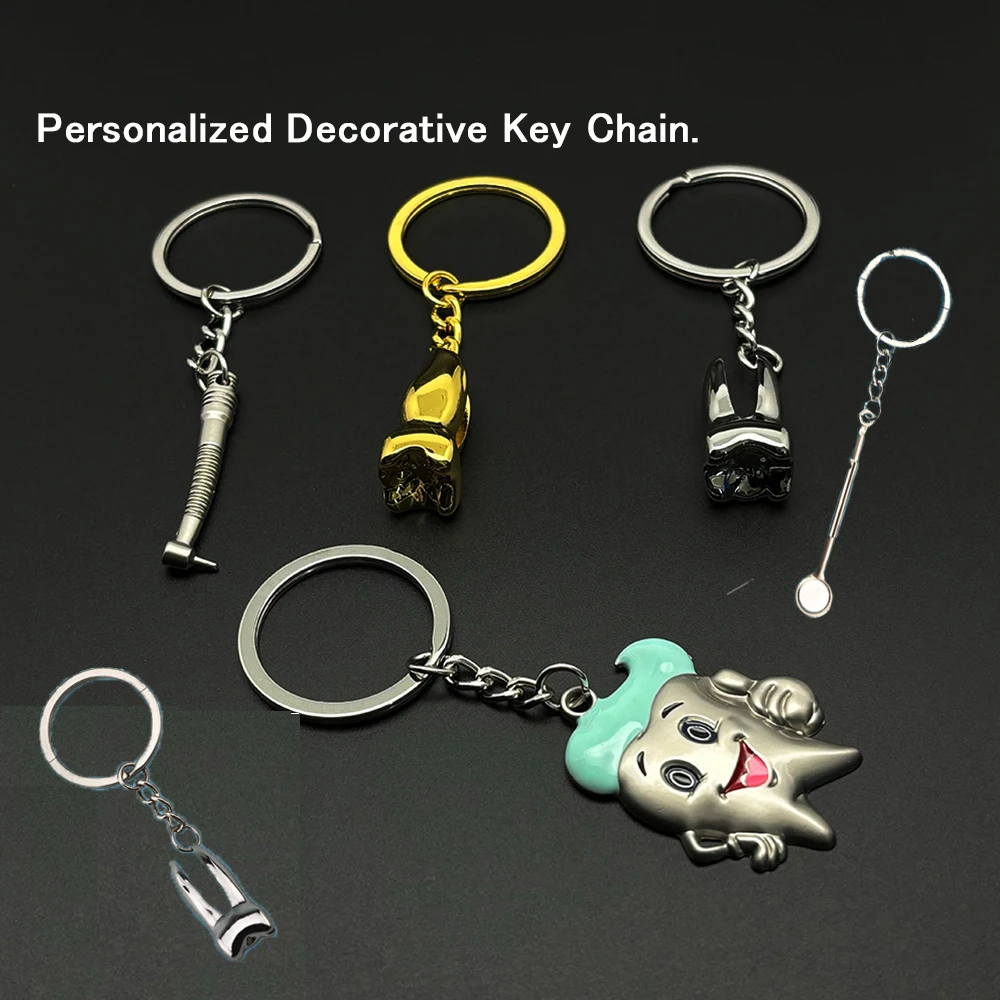 Dentist Decoration Key Chains metal Dentist Gift Dental Hygiene Graduation Gift Mom Keychain, Little Girl Keychain Kid Boy