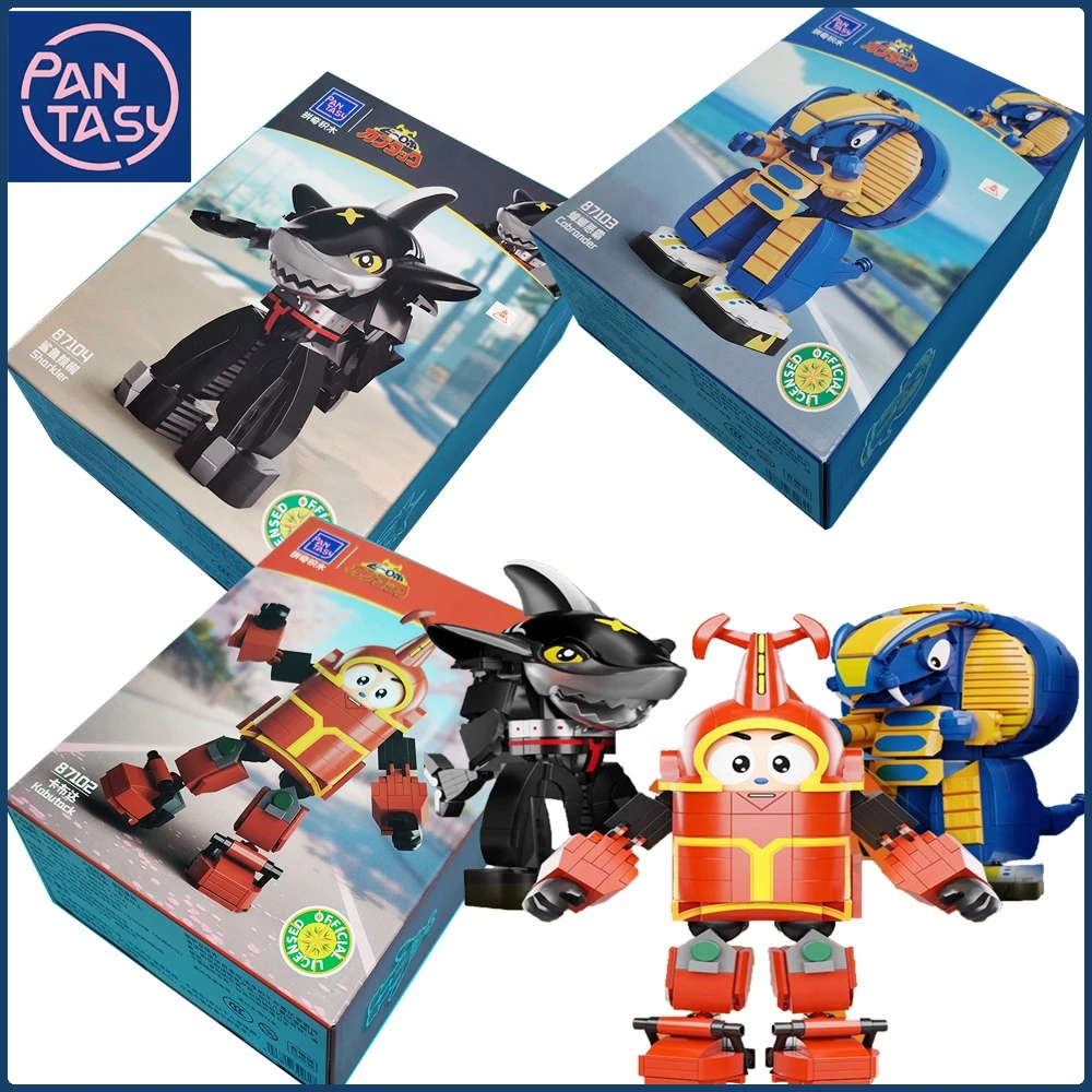

New Pantasy Genuine B-Robo Kabutack Building Blocks Classic Designs Cobrander Sharkler Creative Model Decor Collectible Gifts