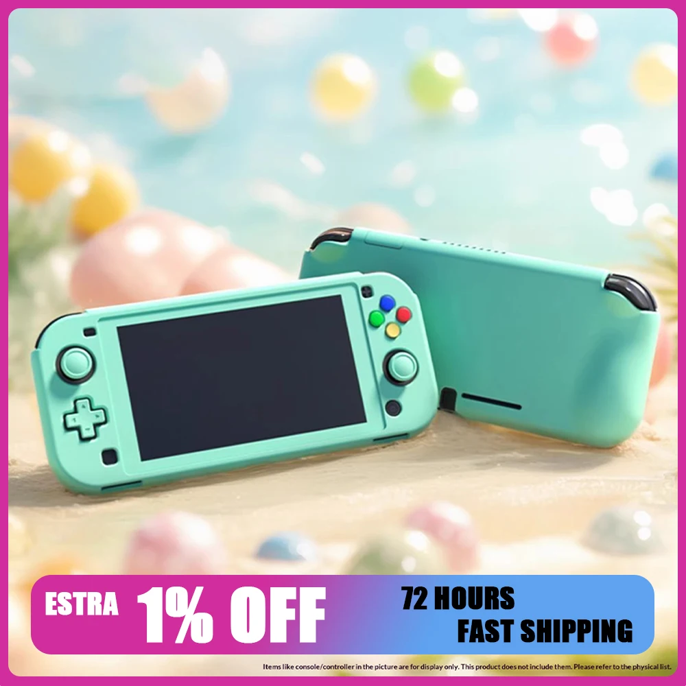 

Защитный чехол PlayVital Switch Lite Grip NSL Silky Feel, полностью закрывающий корпус, устойчивый к падениям и износу, для игровой консоли.