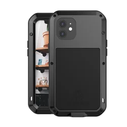 LOVE MEI Case For iphone 12 11 Pro XS Max XR X 6 7 8 Plus Cover For Apple iphone 12 Mini Heavy Duty Waterproof Metal Armor case