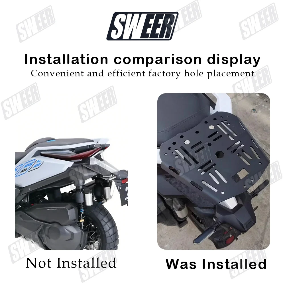 Motorcycle Metal Multifunctional Rear Support Bracket Fit For ZONTES 368G 501G Rear Shelf Tail Box Bottom Plate Luggage Rack
