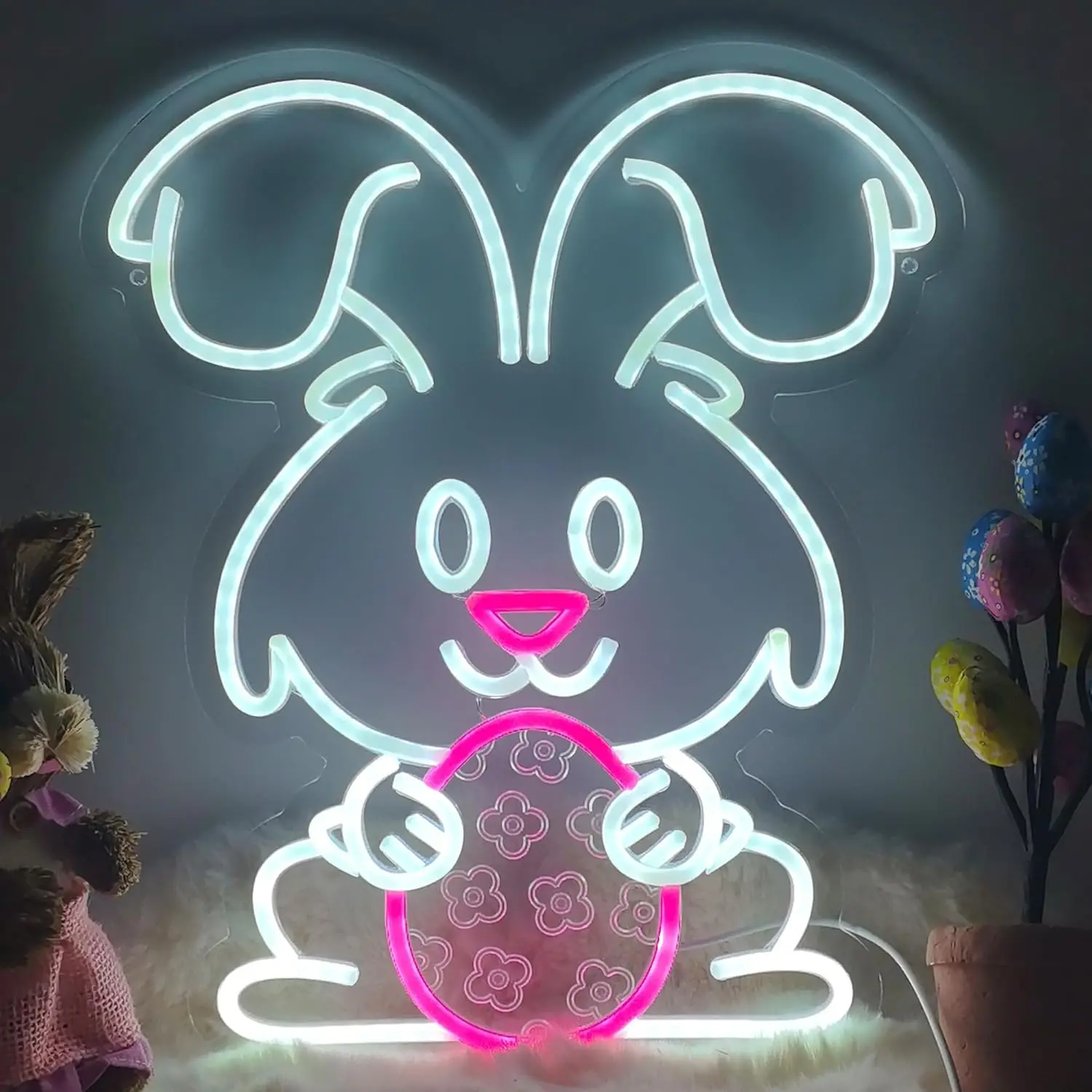 

Неоновая вывеска «Пасхальное яйцо», настенный светильник, USB LED неоновая лампа для дома, бара, вечеринки, игровой комнаты, спальни, декоративный подарок, ночник