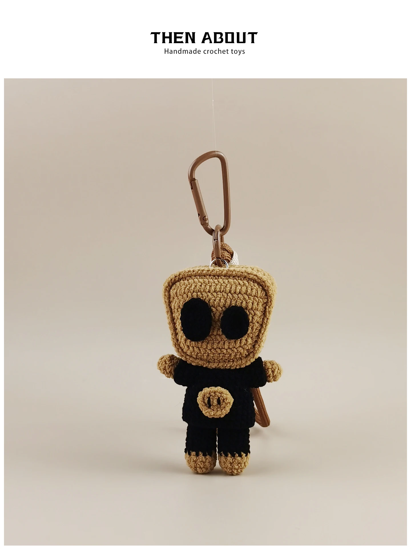 Handmade Bag Charm Keychain Support Small D Paper Bag Tote Bag Pendant Alien Object Cartoon Image Design Fashion Accessory