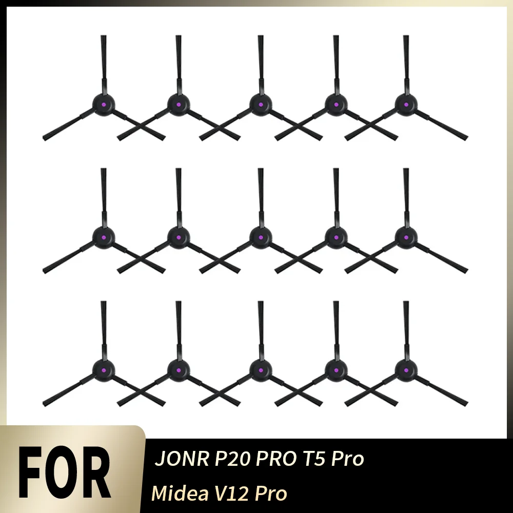 Peça de escova lateral de alta resistência, peças de reposição duráveis ​​para aspirador de pó robô jonr p20 pro t5 pro midea v12 pro