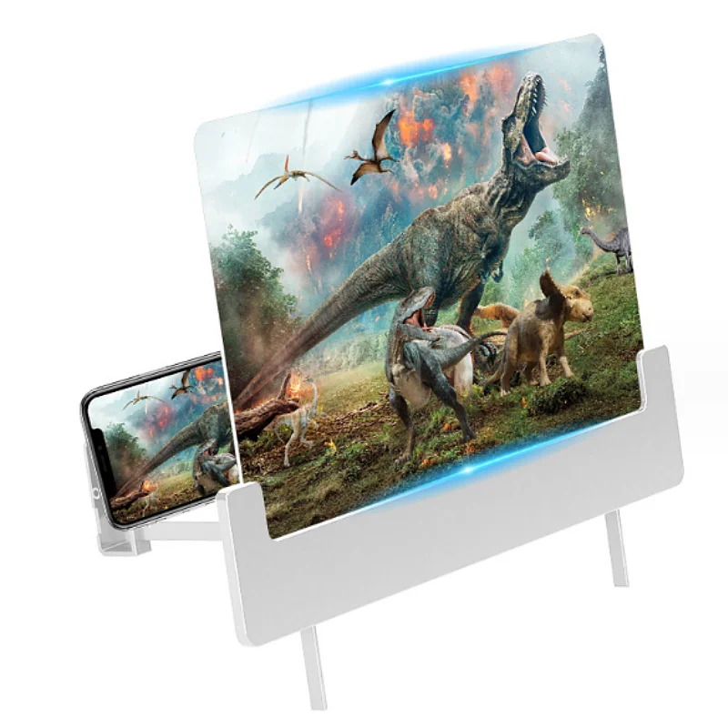 8-inch Mobile Screen Magnifying Glass 3D Frameless High-definition Video Mobile Phone Holder Mobile Screen Projector