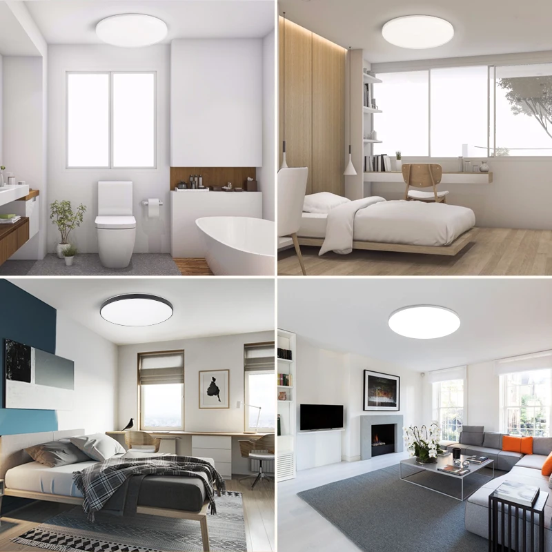 LED Ceiling Light Chandelier Panel 3 Color Lights Waterproof Dustproof Three Proof Light for Ceiling Lamp Home Decor Lighting