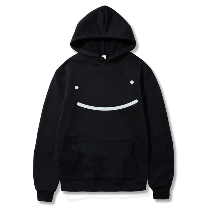 2023 New Hip Hop Streetwear Fashion Hoody Funny Smile Printed Mens Women Hoodies Sweatshirts Fleece Pullover Casual