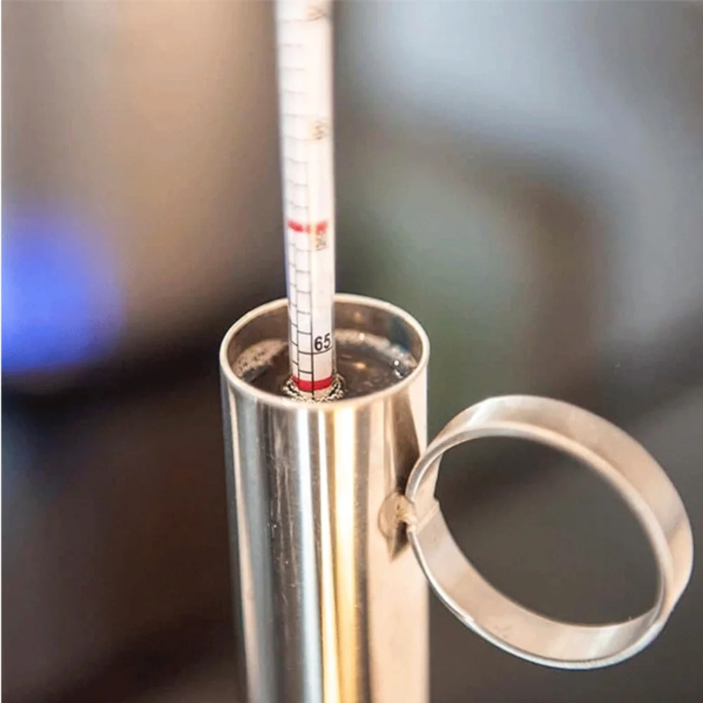 

For Syrup Testing Metal Syrup Hydrometer Complete Cleaning Solution Set Tool Food-grade Stainless Steel Thicker Glass Stem