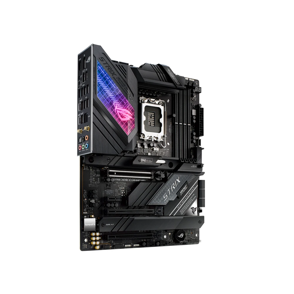 Imagem -02 - Asus-rog Strix Z690-e Placa-mãe Wifi Gaming i5 13600k Suporta 4x Dimm Max. 128gb Ddr5 Atx Lga 1700