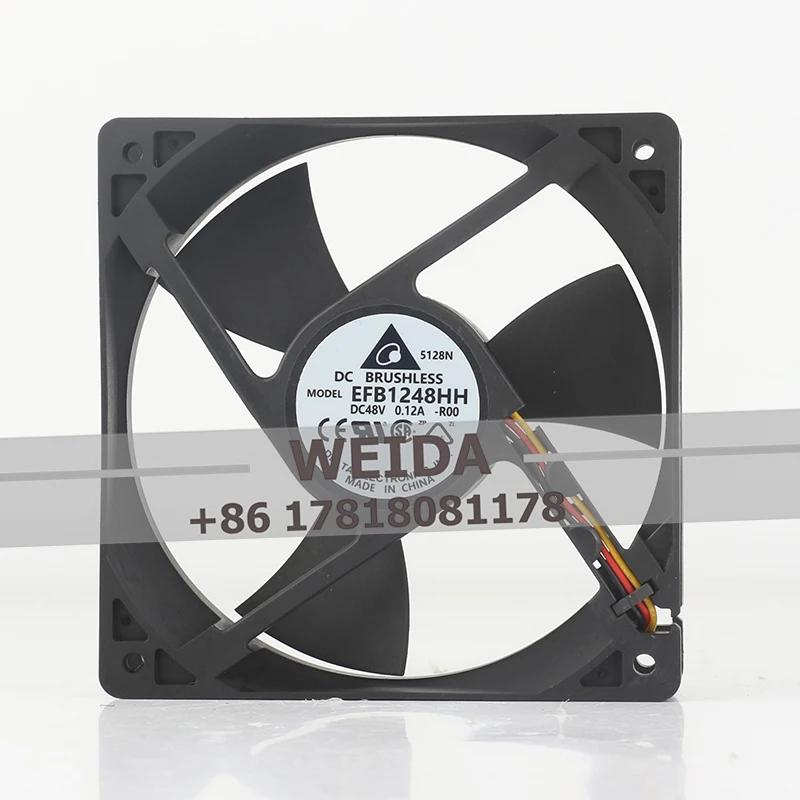 

New product - Delta three-phase EFB1248HH-R00 12025 48V 0.12A 5.76W 12CM variable frequency device cooling fan