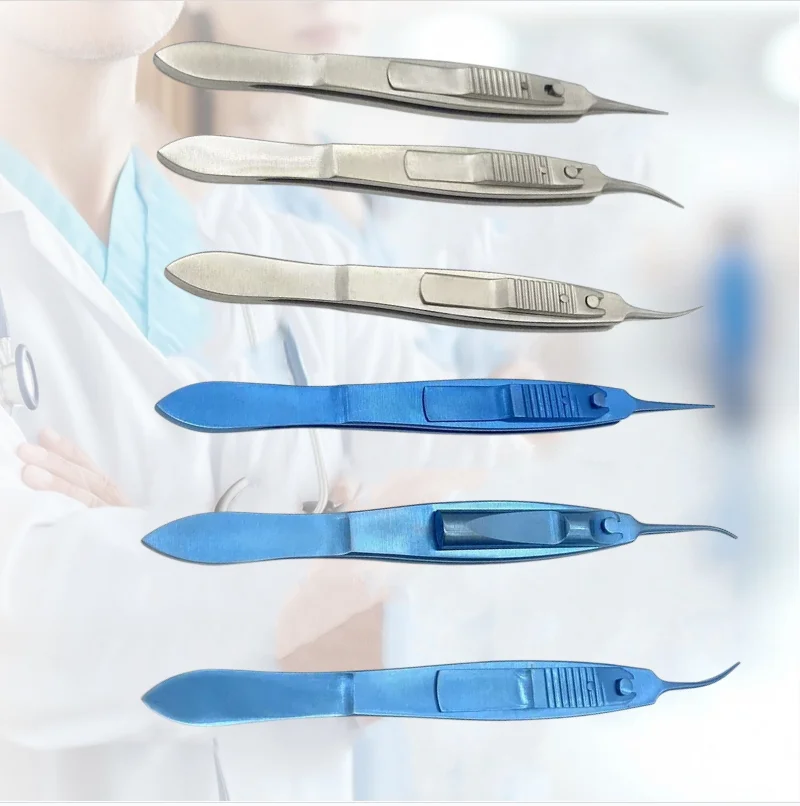 Pinces chirurgicales en titane pour la chirurgie du strabisme, instruments ophtalmologiques pour la chirurgie des muscles extraoculaires.