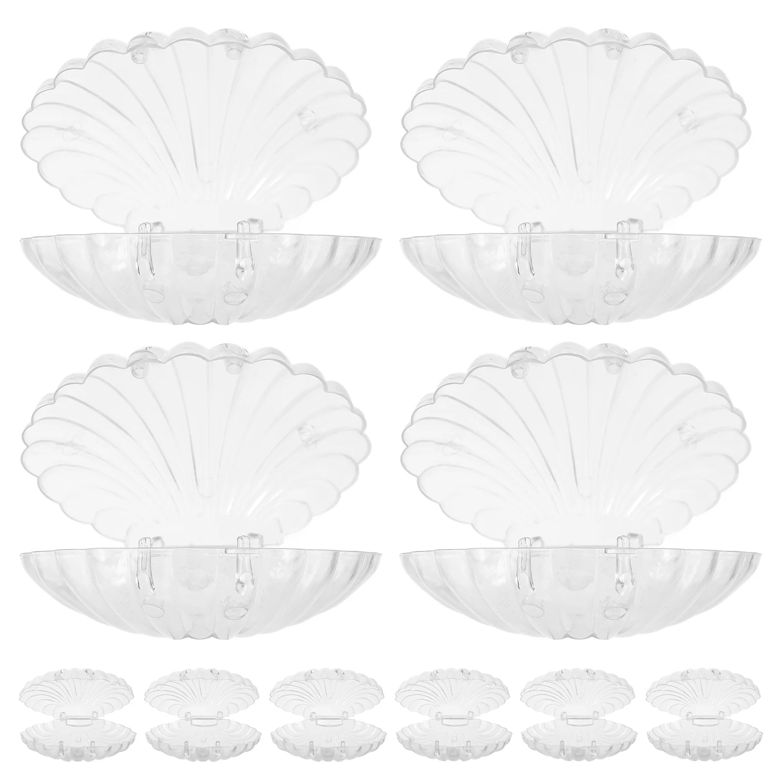 

10pcs Pink Seashell Jewelry Storage Boxes For Small Travel Organizer Candy Containers Party Favor Boxes Gifts Packaging