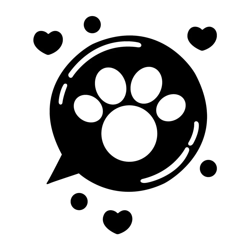 

14.4cmX17.1cm Interesting Animals Dog Paws Love Heart Vinyl Car Stickers Waterproof Decal