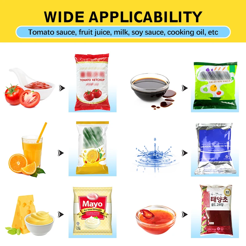 Vertical Drinking Straw Milk Carton Pack Uht Honey Mixer and for Drink Liquid Packing Machine