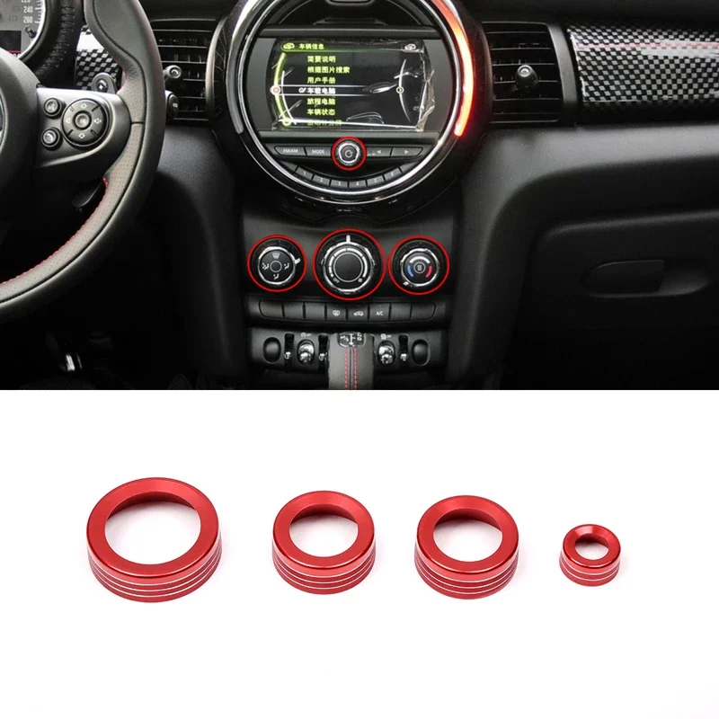 

Air Condition Knob Audio Volume Control Button Circle Decoration Trim Ring Cover for BMW MINI F55 F56 F54 F60 Car Accessories