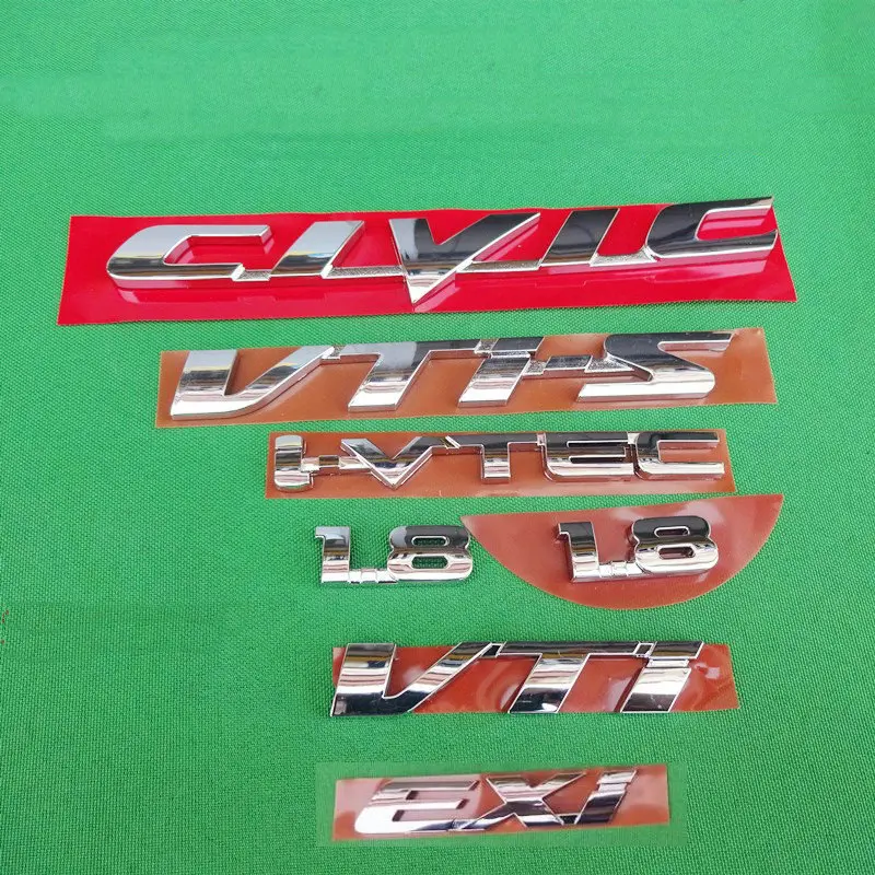 Apply to Honda 8th generation Civic 2006-2011 1.8 I-VIEC EXI VTI Leaf plate label Trunk lettering Car logo Labeling
