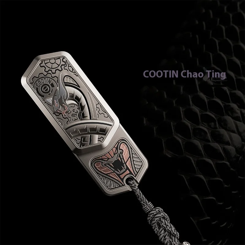 Trendy Black Mamba Snake Stainless Steel Magnetic Stress Relief Toy Fidget Spinner Edc Stress Reducer Toys For Adults Kids