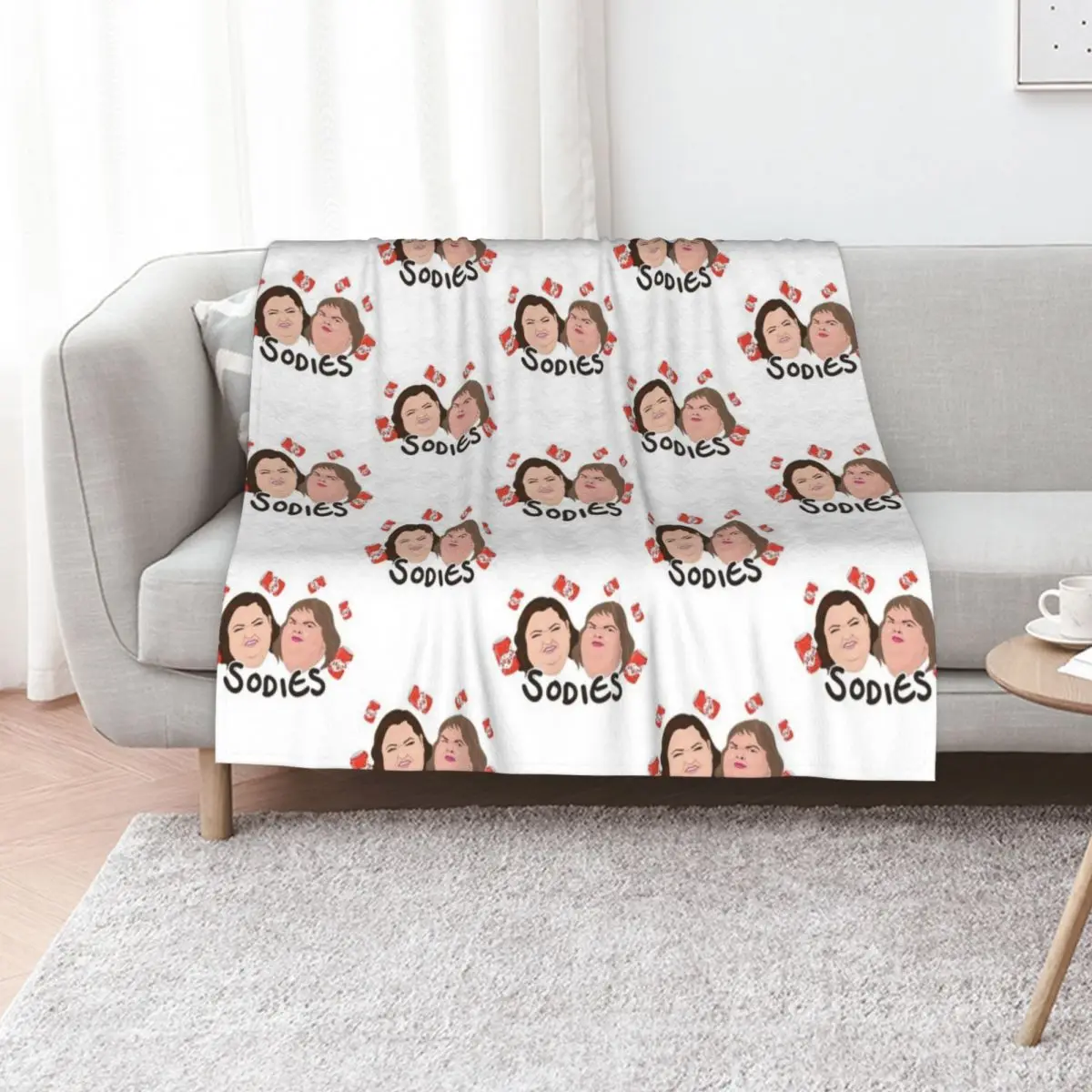 

1000 lb Sisters Throw Blanket Sofa Quilt Plaid on the sofa christmas gifts Soft Beds Blankets