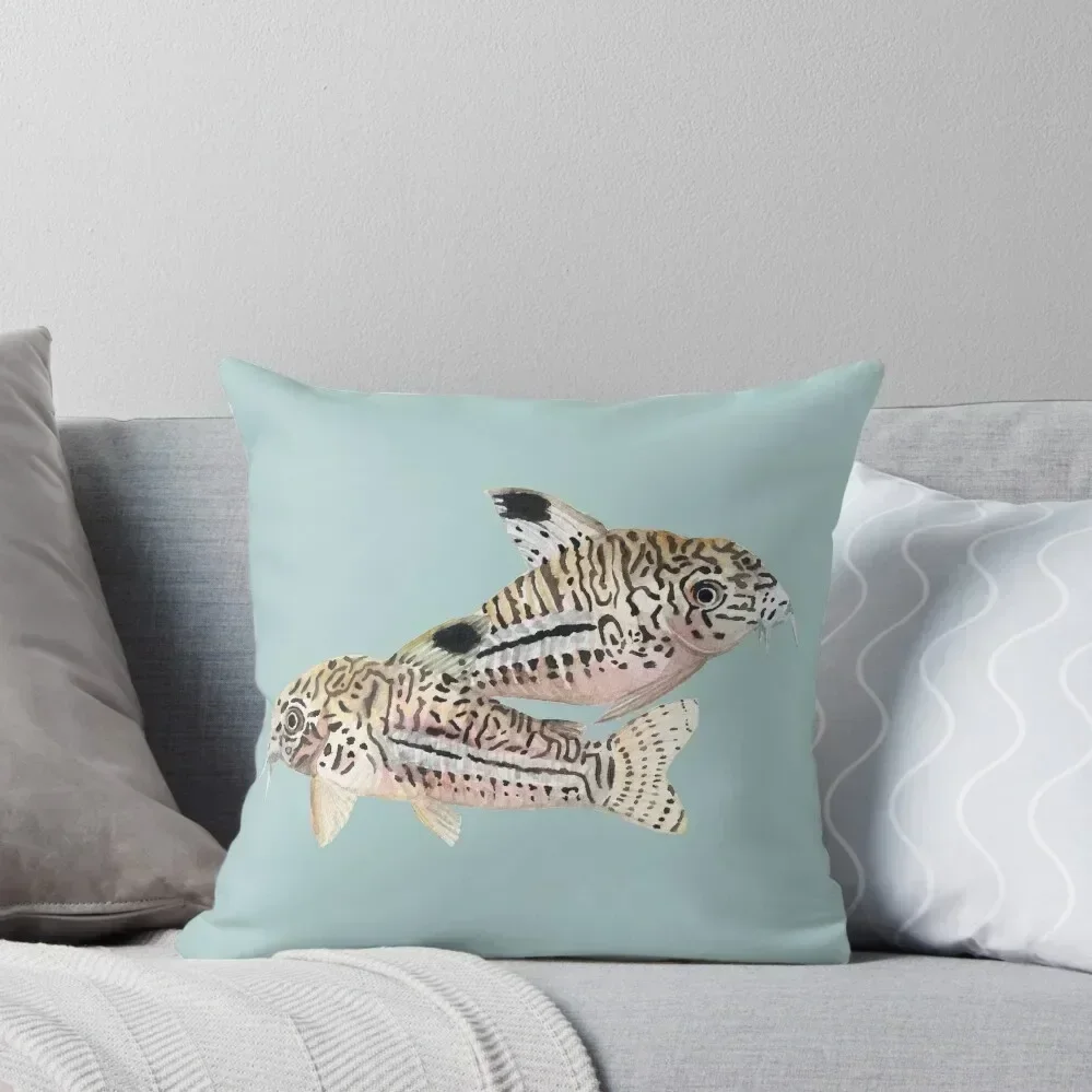 

corydoras fish Throw Pillow Decorative Sofa Cushions Ornamental Pillow Room decorating items Rectangular Cushion Cover pillow