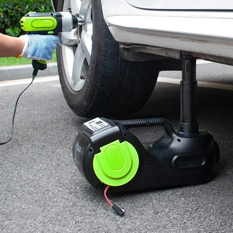 新型小型4in1多機能電動油圧式ジャッキ 12V 砂漠オフロード車 SUV RV 5トン水平