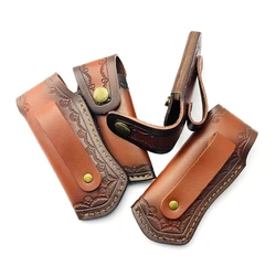 Vintage Leathers Sheath Knife Case Pocket Folding Knife Sheath Carriers Holsters Handmade Knife Pouches Gift for Men KXRE