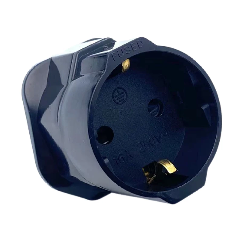 1 PC European 2 Pin to UK 3 Pin Plug Adaptor Euro EU Travel Mains Adapter Converter European Power Adapters For Phone Charging