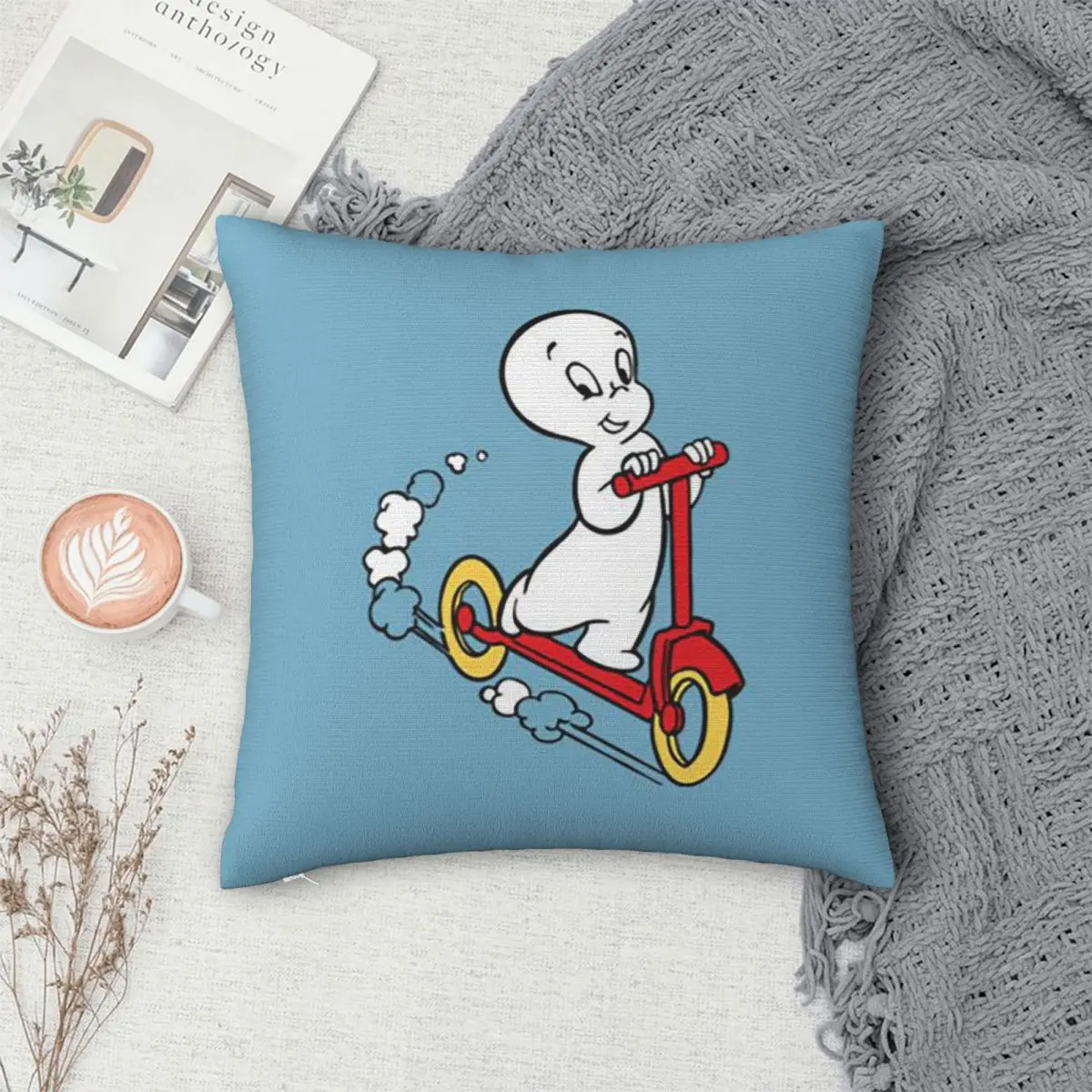 

Квадратная наволочка The Friendly Ghost Casper, наволочка, наволочка для домашнего дивана, гостиной