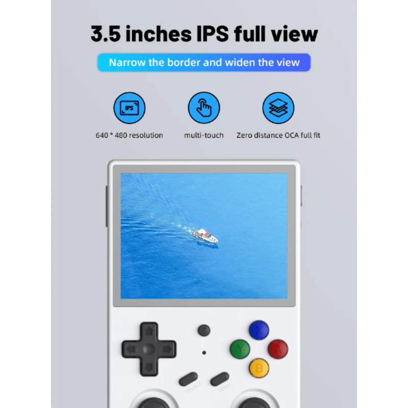 ANBERNIC RG353V 3.5 INCH 640*480PPI Handheld Game Player Built-in 20 Simulator Retro Game Wired Handle Android and Linux Dual OS