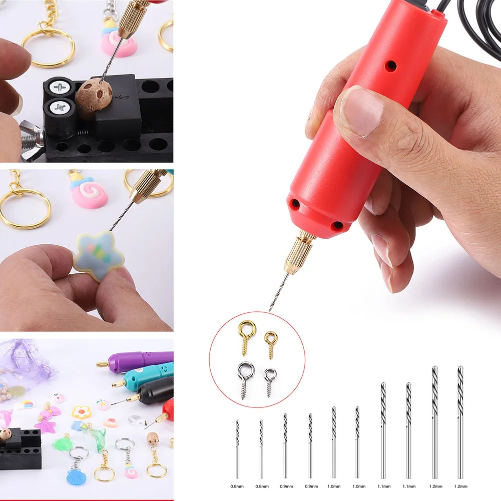 

For Crafts Electric Drill For Resin Drill Bit Set Easy To Use High Quality Material Saves Time And Labor 11000rpm No-load Speed