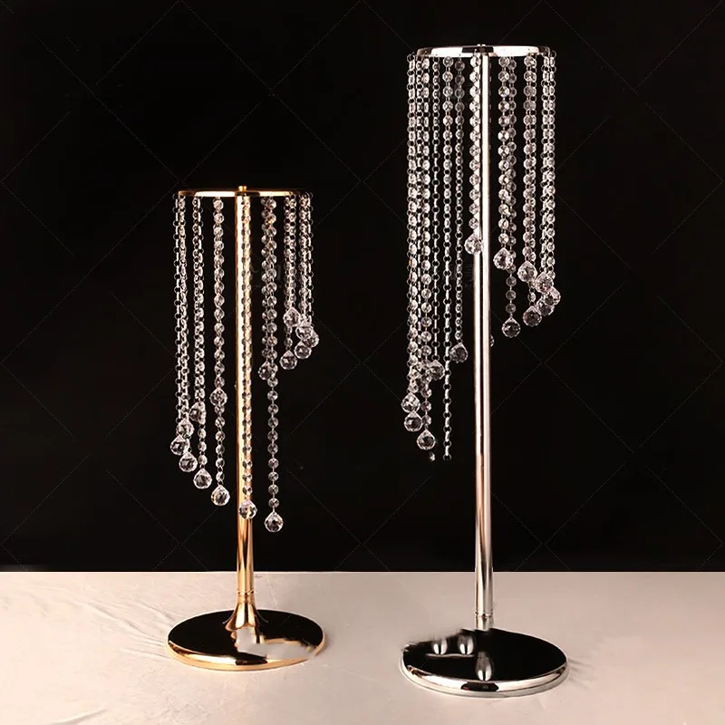 Luxury wedding table centerpiece wedding flower arrangement vase metal centerpiece for wedding road leading home decoration